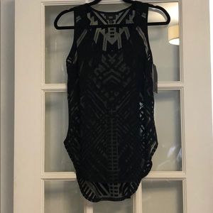 Mossimo sheer black top